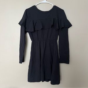 BOUTIQUE PROMESA Black Ruffle Dress